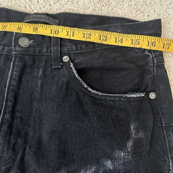 Christian Dada Black 70s Skate Distressed Jeans Men's Size 50 / US 34 - Picture 9 of 11
